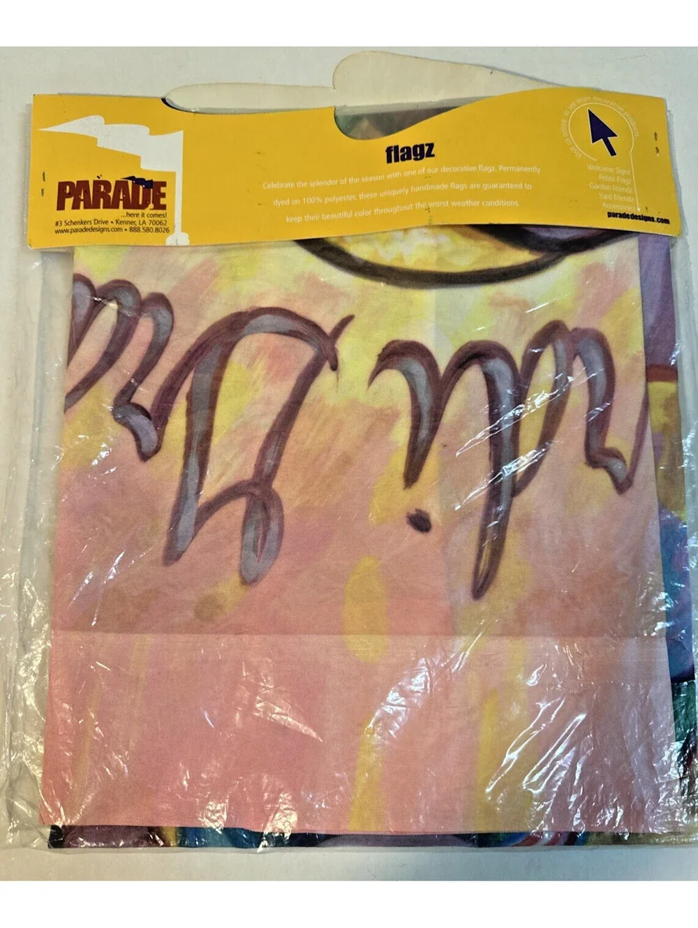 Mardi Gras Jester Clown Flag seasonal flag, Mardi Gras Flag unopened see desc